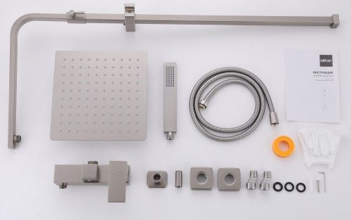 Душевая стойка Abber AF8220SPL настенная цвет серый - фото 3