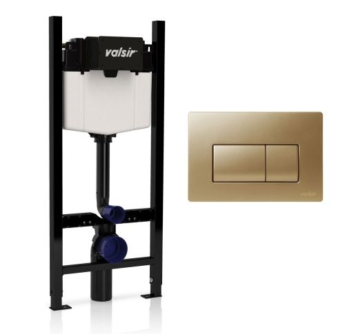 Клавиша смыва механическая Valsir P1 VS0871340 цвет золото - фото 2