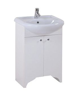 Тумба под раковину Onika Омега 105531 50х30 напольная цвет белый
