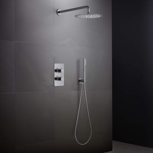 Душевая система Aquatek ЕВРОПА AQ1376CR встраиваемая в стену цвет хром с термостатом - фото 3