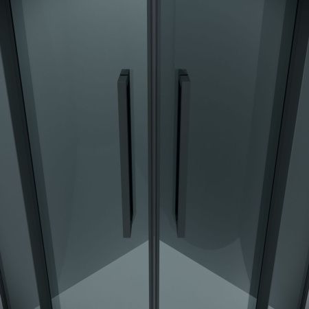 Душевой уголок Grossman Cosmo 301.K33.02.9090.21.10 90х90 стекло тонированное профиль черный без поддона