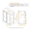 Душевой уголок RGW Passage 410874158-14 150х80 стекло прозрачное профиль черный без поддона