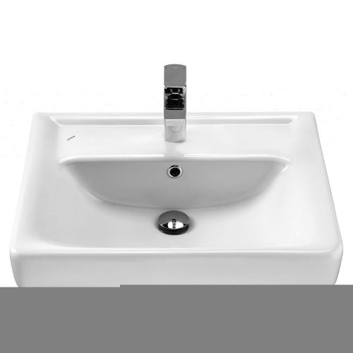 Раковина из сантехнического фарфора Santek Тигода WH302082 60х50 накладная цвет белый - фото 2