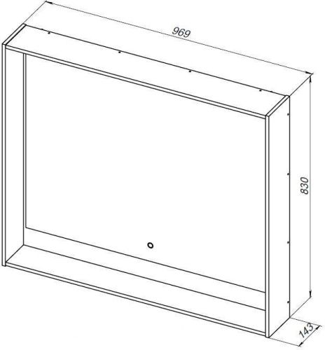 Зеркало с подсветкой Aquanet Милан 00336401 100х80 подвесное - фото 4