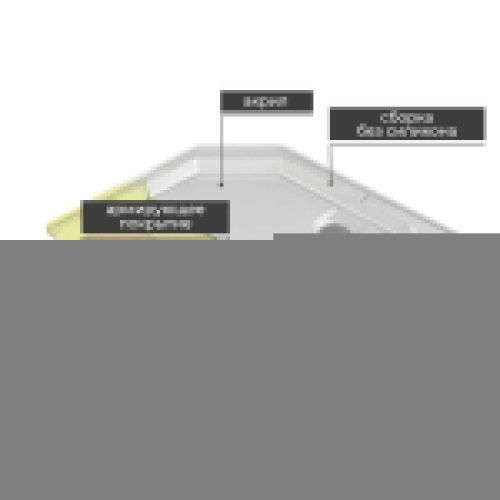 Душевая кабина AvaCan D D5010LED 100х100 четверть круга с крышей ориентация универсальная - фото 5