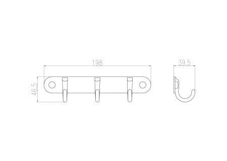 Крючок Wonzon & Woghand WW-9384-3