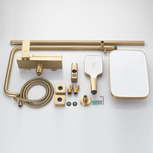 Душевая стойка Rose R1836G настенная цвет золото - фото 4