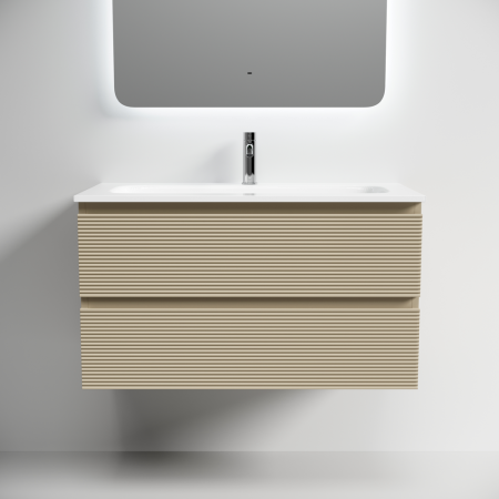 Тумба под раковину Sancos FOLK FL90CP 90х40 подвесная цвет бежевый