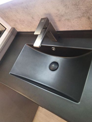 Смеситель AltroBagno Lamberto AltroBagnoLamberto0139GM на раковину оружейная сталь - фото 4