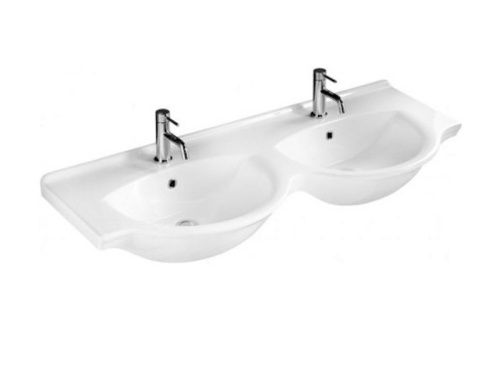 Раковина из сантехнического фаянса Hatria SOPHIE Y0Q501 130х50 подвесная цвет белый