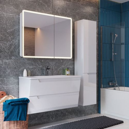 Шкаф-пенал LeMark Miano LM06M35P 40х170 напольный цвет белый - фото 5