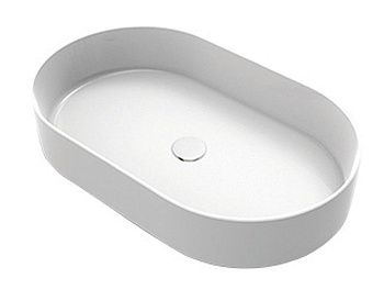 Раковина из сантехнического фаянса CIELO Shui Comfort SHCOLAO60 60х40 накладная цвет белый