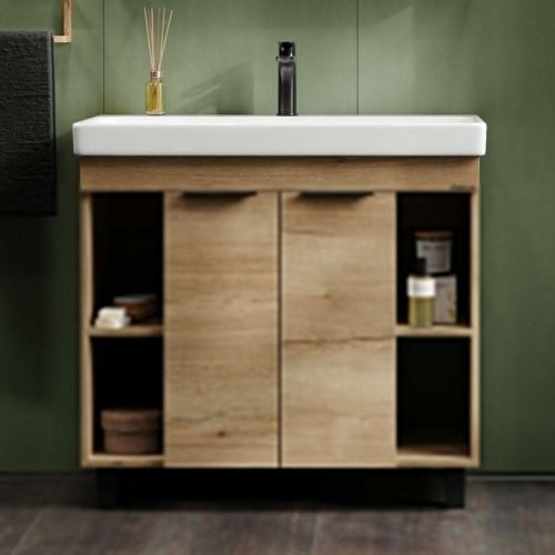 Тумба под раковину Onika Легран 109031 90х40 напольная цвет коричневый - фото 2