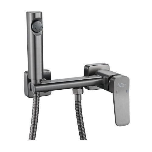 Гигиенический душ со смесителем Raffine F0599T-1 оружейная сталь - фото 2