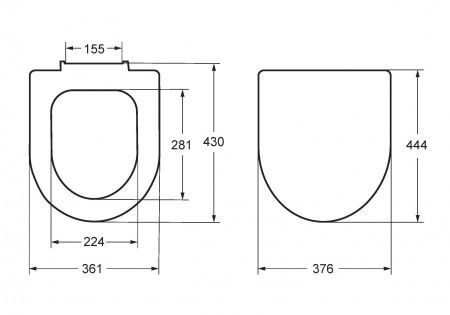 Крышка сиденье для унитаза Jika Baltic 8932813000639