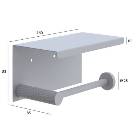 Бумагодержатель Boheme Uno 10971-SGM