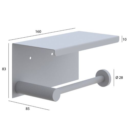 Бумагодержатель Boheme Uno 10971-B - фото 2