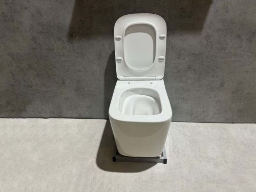 Унитаз подвесной CeramaLux TR5170 белый с сиденьем микролифт смыв торнадо - фото 2