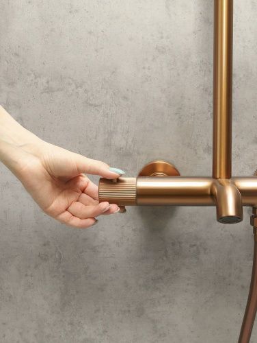 Душевая стойка AltroBagno Bilancia AltroBagnoBilancia030431BC настенная цвет медь - фото 4