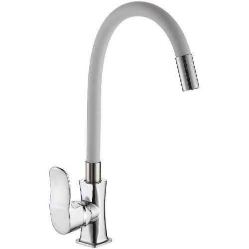 Смеситель для кухни D-Lin D155318-2 на мойку хром/серый - фото 2