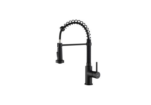 Смеситель для кухни Aquatek ЕВРОПА AQ1387MB на мойку черный - фото 2