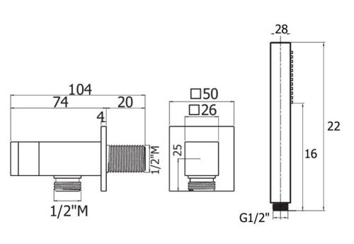 Душевая лейка Plumberia Selection SHOWER HST3108NO цвет черный - фото 2