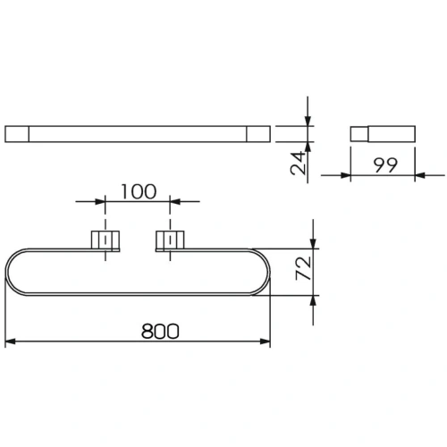 Держатель аксессуаров и полотенц Langberger LUGANO 24004C - фото 2
