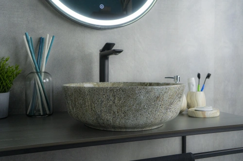 Раковина керамическая Gid Esfera 54438 40х40 накладная цвет многоцветный без отверстий под смеситель - фото 2