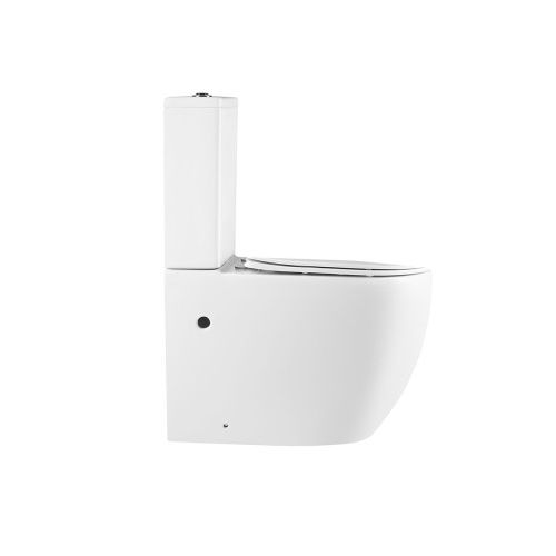 Унитаз напольный с бачком Vincea Evo VT2-34 белый с сиденьем микролифт безободковый душевой смыв - фото 3