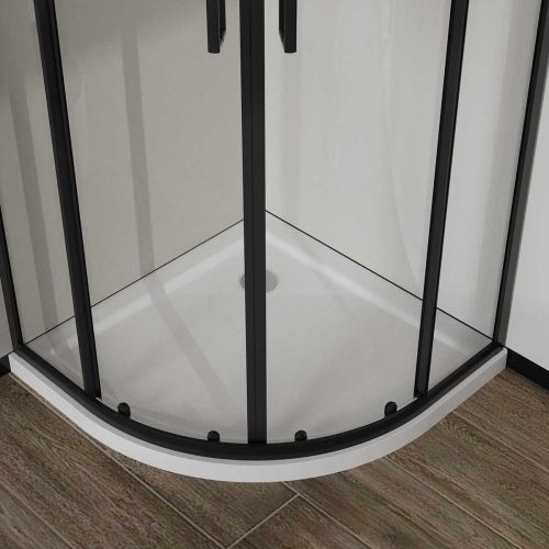 Душевой уголок Vincea City VSQ-5CT900CLB 90х90 стекло прозрачное профиль черный без поддона - фото 3