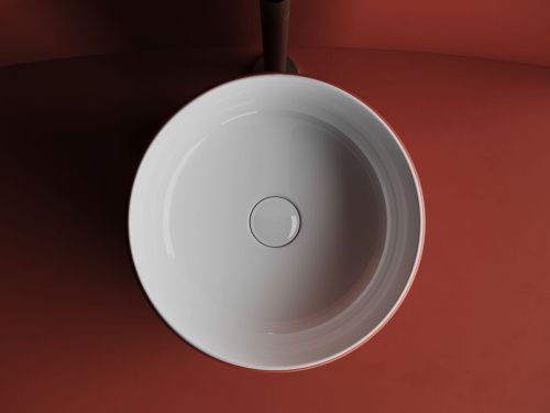 Раковина из сантехнического фарфора Ceramica Nova ELEMENT CN6073 40х40 накладная цвет белый без отверстий под смеситель - фото 4