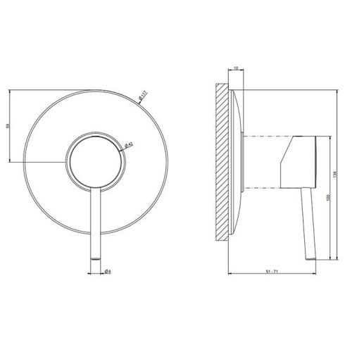 Смеситель Gessi Emporio Via tortona 18761#299 встраиваемый в стену черный - фото 2