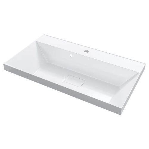 Раковина из литьевого мрамора Uperwood Classic New 291021040 80х45 полувстраиваемая цвет белый - фото 4