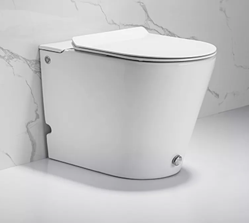 Унитаз приставной Cerutti SPA CT7267 белый с сиденьем микролифт безободковый импульсный смыв